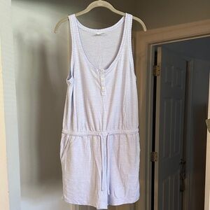 Soma Light Blue Knit Romper Size Medium